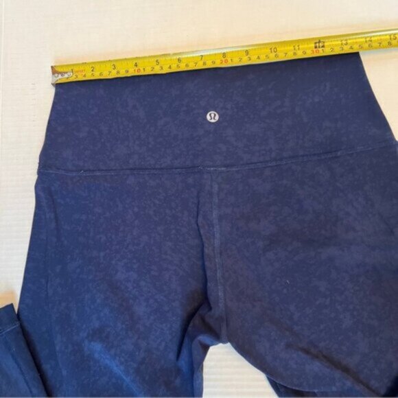 Lululemon 2020 Wunder Under Crop High-Rise *Spray 21" Indigo Spray Mineral Blue - Picture 6 of 14